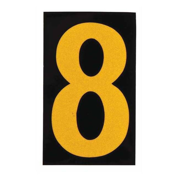 Brady NumberLabel,2-7/8inH,1-3/4inW,PK25 5000-8