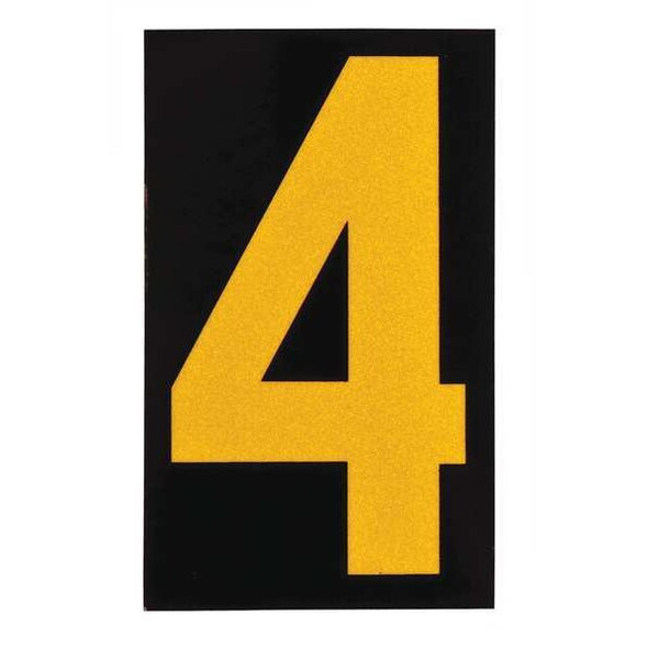 Brady NumberLabel,2-7/8inH,1-3/4inW,PK25 5000-4