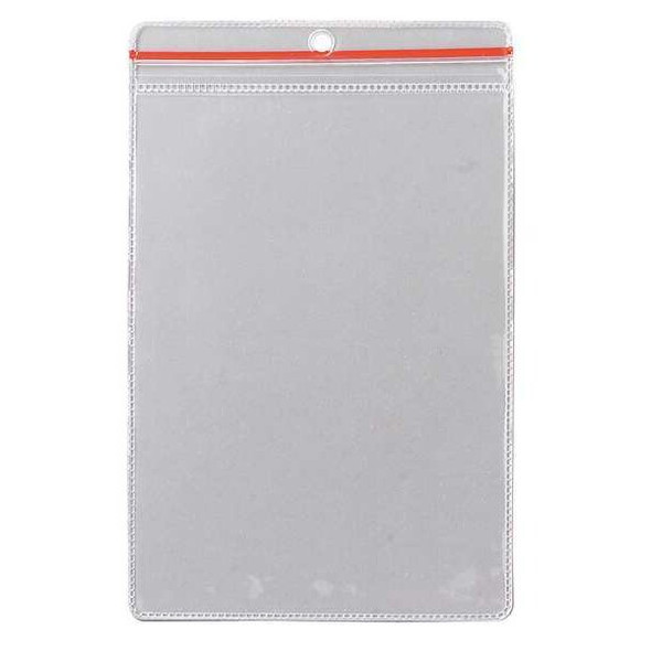 Brady Zip Lock Env,8-1/2 x 5-1/2 In,Clear,PK10, 81768 81768
