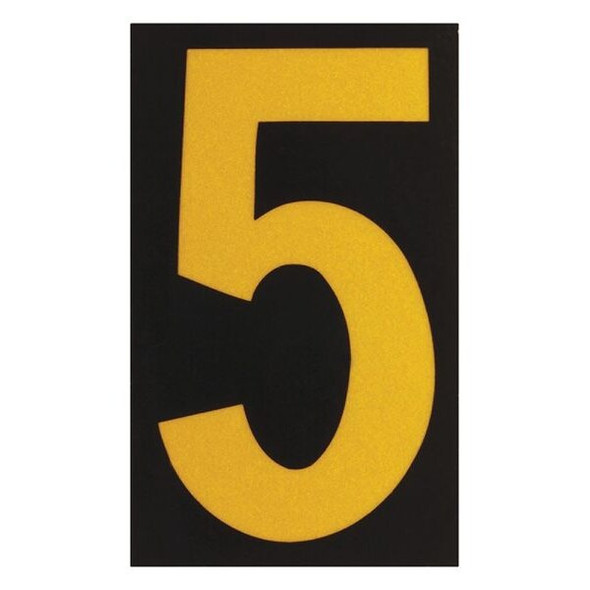 Brady NumberLabel,2-7/8inH,1-3/4inW,PK25 5000-5