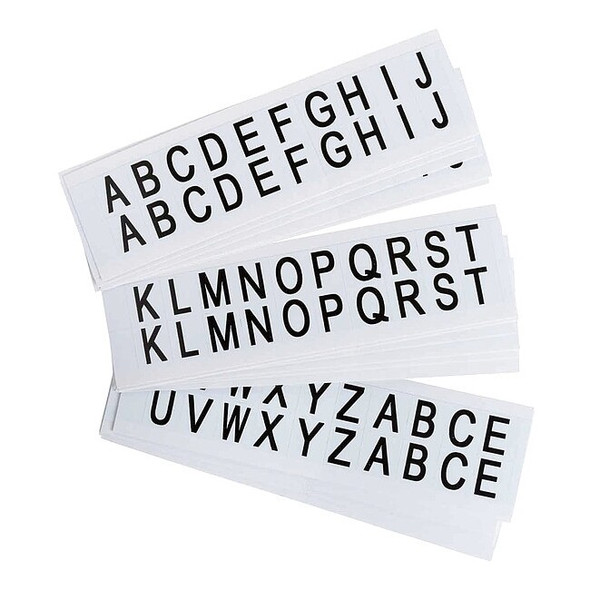 Brady LetterLabelSet,Vinyl,3/4inH,5/8inW,PK25 9712-LTR KIT