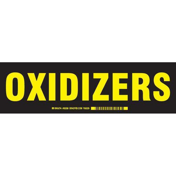 Brady Cabinet Label,3-1/2 In. H,12 In. W, 60298 60298