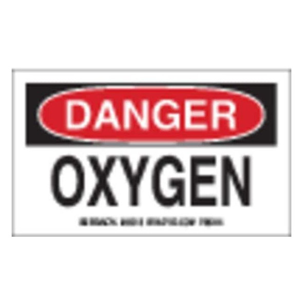 Brady Gas Cylinder Label,3 In. H,5 In. W,PK10, 60313 60313