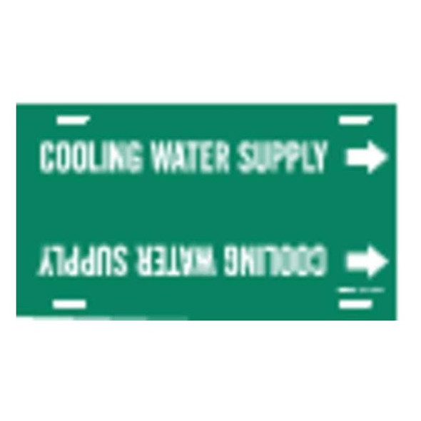 Brady Pipe Mrkr,Cooling Water Supply,6 to7-7/8 4044-F