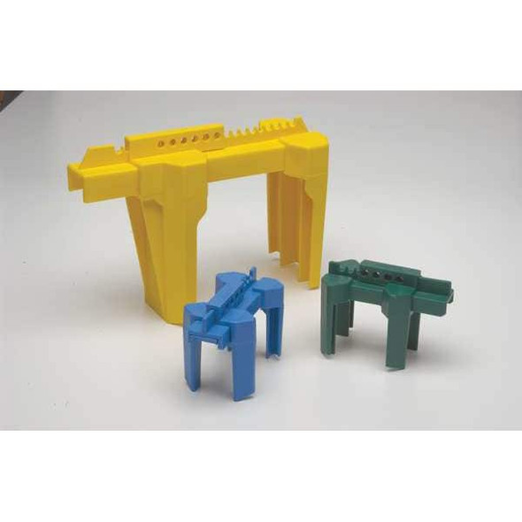 Brady Ball Valve Lockout,Yellow,2 to 8 In. BS08A-YW