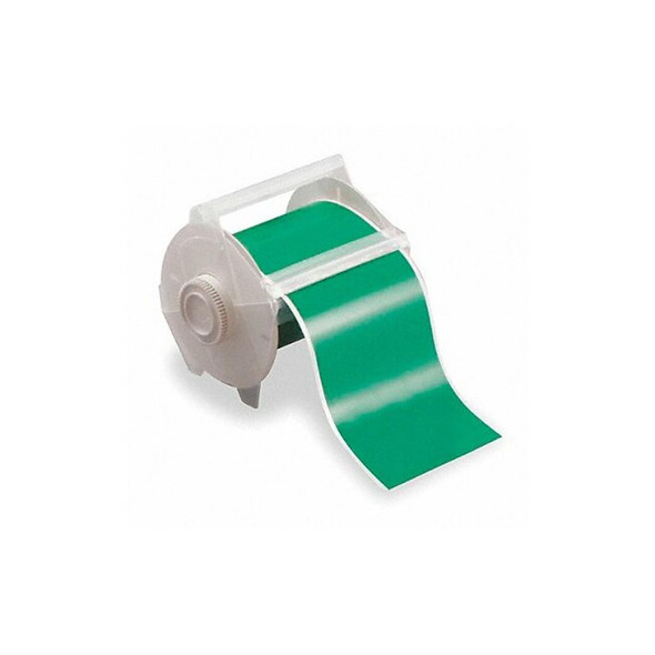 Brady Label Tape Cartridge, Green, Labels/Roll: Continuous 113125