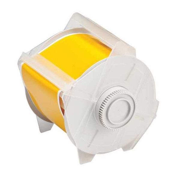 Brady Label Tape Cartridge, Yellow, Labels/Roll: Continuous 113115