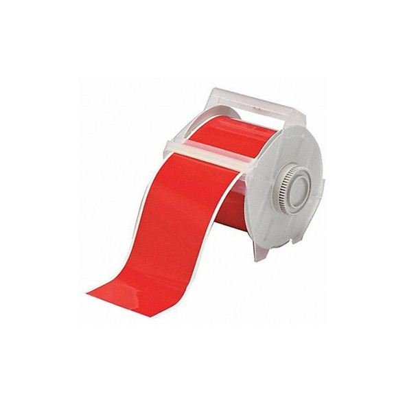 Brady Label Tape Cartridge, Red, Labels/Roll: Continuous 113119