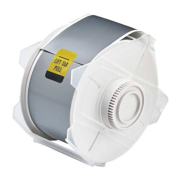 Brady Label Tape Cartridge, Gray, Labels/Roll: Continuous 113144