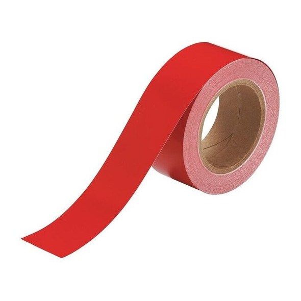 Brady Banding Tape,Red,2 In. W,90 ft. L 55261