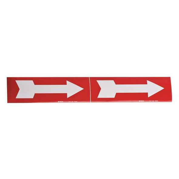 Brady Pipe Marker,(Arrow),2 1/4in H,7in W 76505