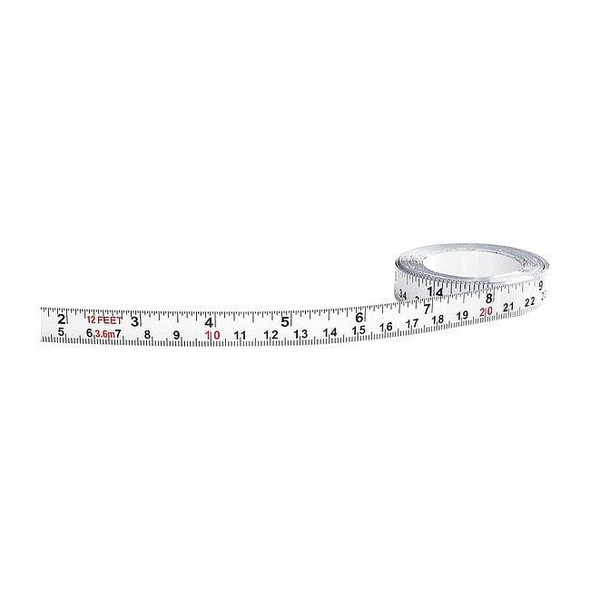 Us Tape 144 in Adhesive Tape Measure, 1/2 in Blade 50004