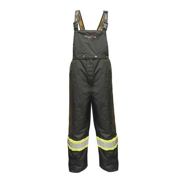 Viking Flame-Resistant Rain Bib Pants, M, 30 1/2 in Inseam, Polyester 3907FRP-M