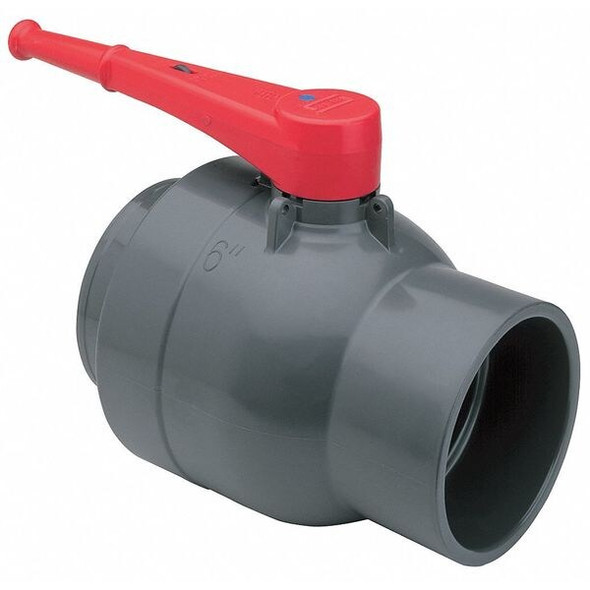 Spears 6" Socket PVC Compact Ball Valve Inline 2122-060