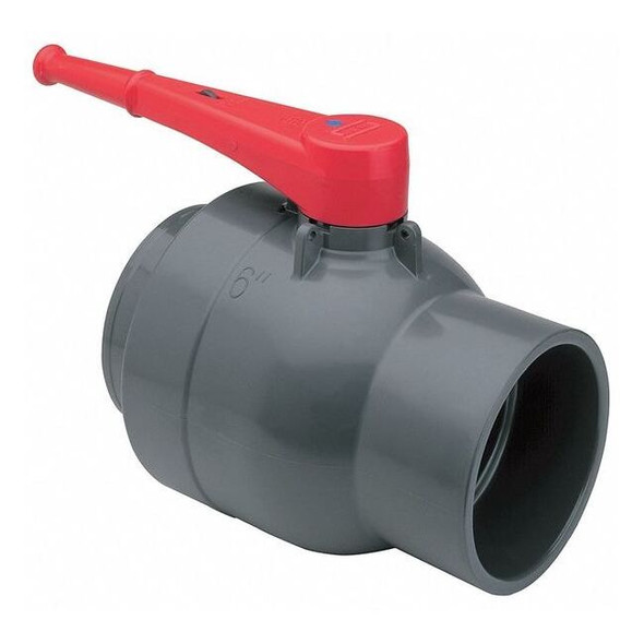 Spears 6" Socket PVC Compact Ball Valve Inline 2122-060