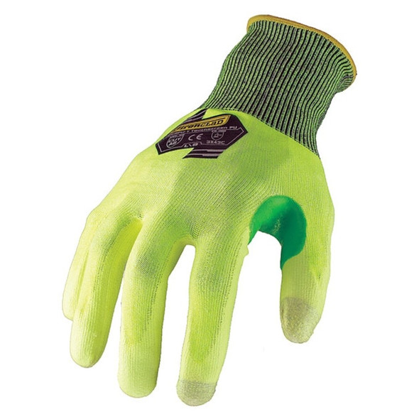 Knit Gloves, Cut Level A2 ,Dipped ,Polyurethane ,Smooth ,XL 1 PR  SKC2PU-Y-05-XL