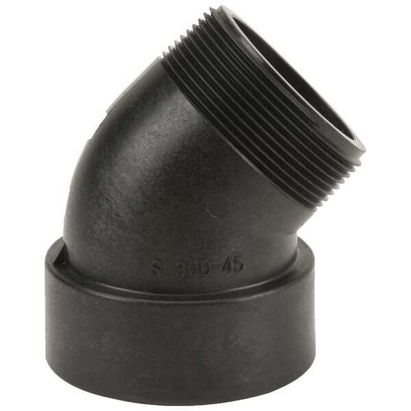 45 Degree Street Elbow, Polypropylene, 3", Schedule 80, 300 psi Max Pressure