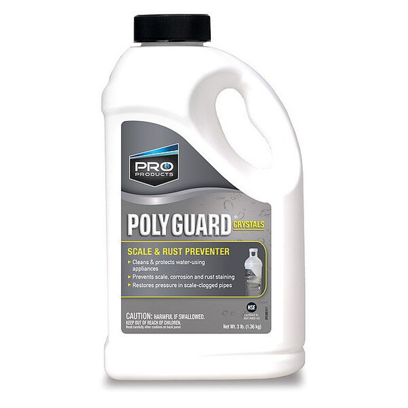 Poly Guard Scale Inhibitor, 3 lb, Crystals, Bottle GP63N Poly Guard Scale Inhibitor, 3 lb, Crystals, Bottle GP63N
