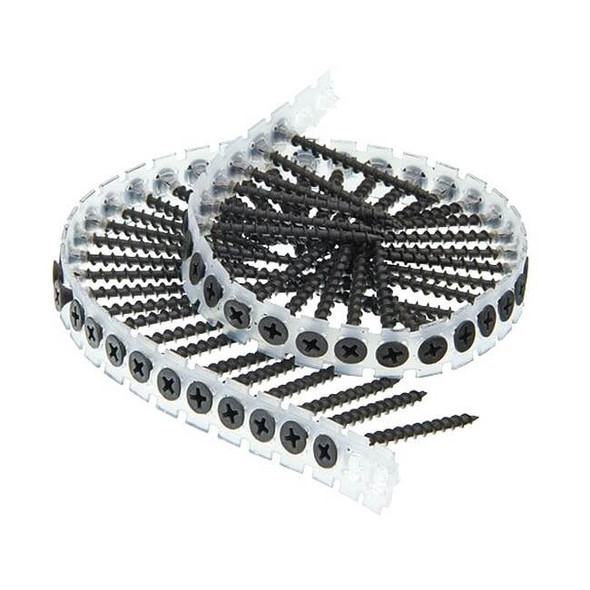 Senco Drywall Screw, #7 x 2 in, Steel, Flat Head Phillips Drive, 1000 PK 07A200P