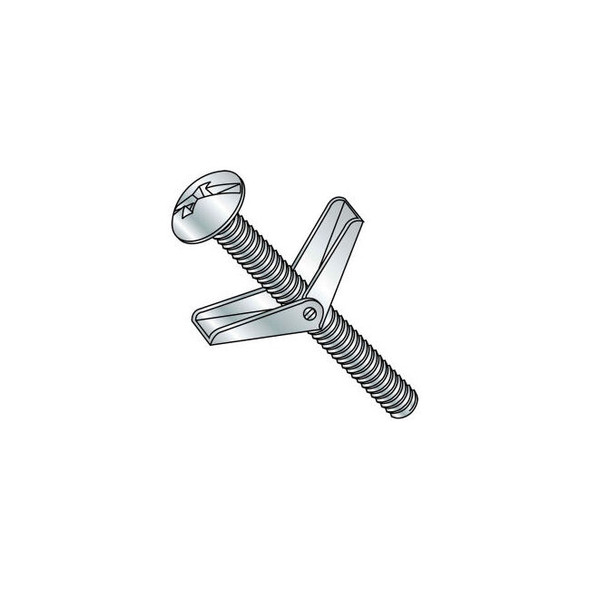 1/4X4  Combination Mushroom Head Toggle Bolt Zinc Pkg of 50