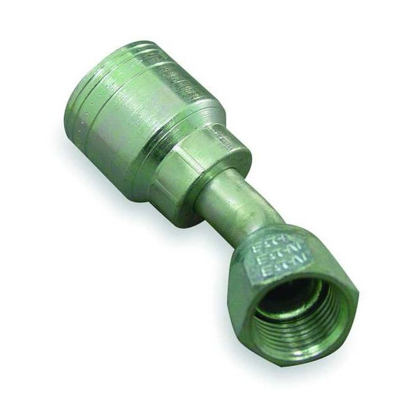 Eaton Aeroquip Crimp Fitting,45 deg.,1/4" ID,7/16",FJIC 1AA4FJA4