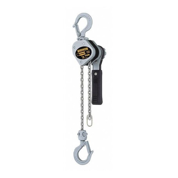 Lever Chain Hoist, 500 lb Load Capacity, 20 ft Hoist Lift, 51/64 in Hook Opening