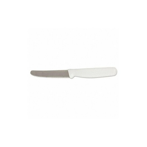 Crestware Utility Knife,4 1/2" Blade,White Handle KN06 Crestware Utility Knife,4 1/2" Blade,White Handle KN06