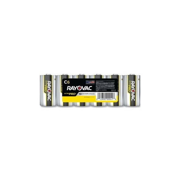 Ultra Pro™ Alkaline Battery, 1.5V, C, Shrink Pack, 6/PK