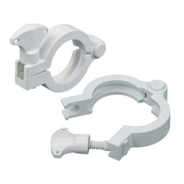 Rubberfab Hinge Clamp,Nylon,2 In Pipe 13MHHM-NGW-200