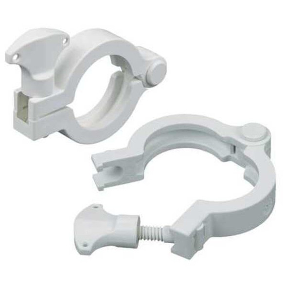 Rubberfab Hinge Clamp,Nylon,2 In Pipe 13MHHM-NGW-200