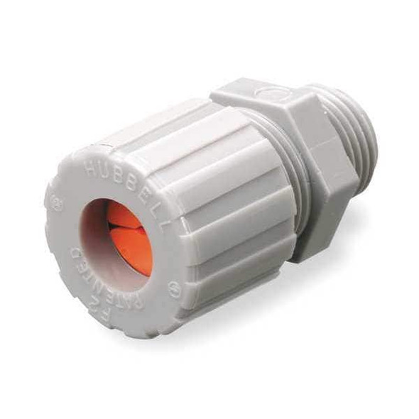 Hubbell Wiring Device-Kellems Liquid Tight Connector,1/2in.,Orange SHC1020CR