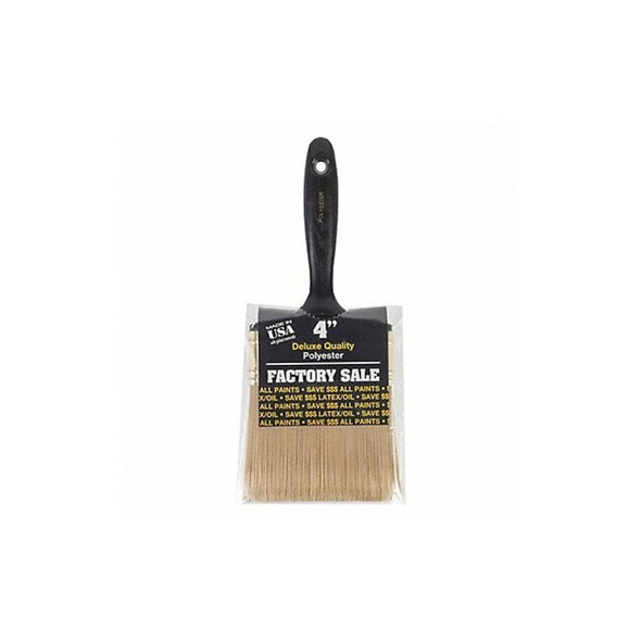 Wooster 4" Wall Firm, Polyester Bristle, Paint Brush, Plastic Handle P3974-4