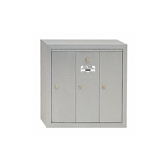 Mailbox, Aluminum, Powder Coated, 3 Doors, Surface, -