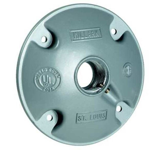 Hubbell Killark Hub Cover,1/2 Hub Size,Killark VJ Series VJH-1WW