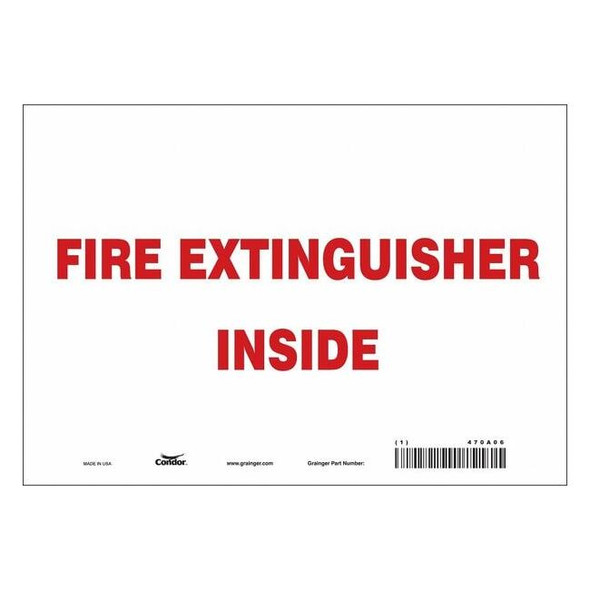 Condor Safety Sign,10" W,7" H,0.004" Thickness 470A06