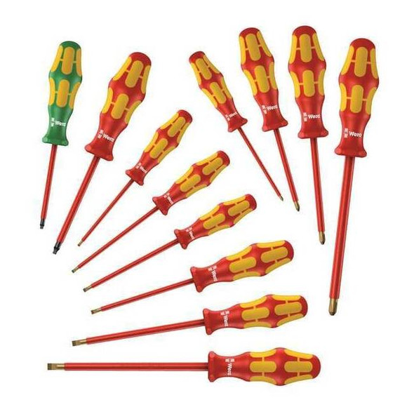 Wera InsulatedScrewdriverSet,Metric,12pcs 05347900001