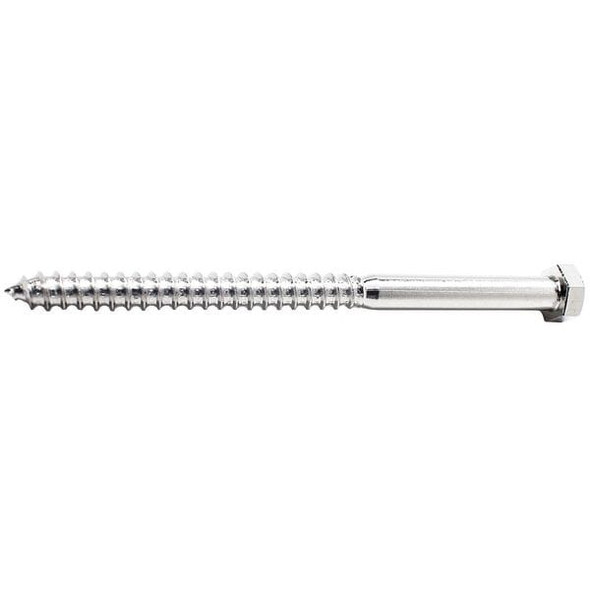 Foreverbolt Hex Lag Screw,1/4",NL-19,4"L,PK10 FBLB144P10