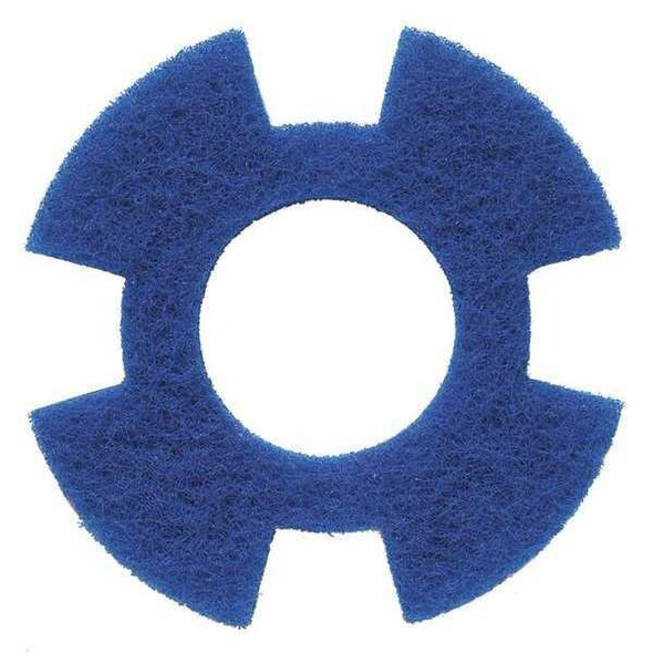 Tennant Cleaning Pad,Blue,9" Pad,Trapezoid,PK10 1234350