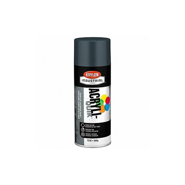 Krylon Industrial Spray Paint, Shadow Gray, Gloss, Solvent, 12 oz K01604A07