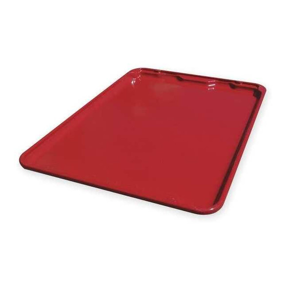 Mfg Tray Stack Container Lid Lid, Red, Fiberglass 7806185280