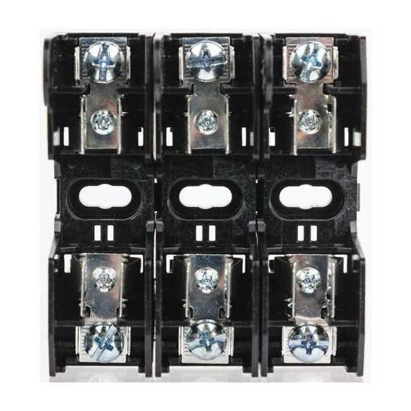 Open Fuse Block, H; K5 UL Class, 250V AC/DC Volt Rating, 3 Poles, Screw