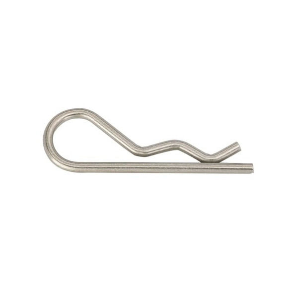 Bridge Cotter Pin, 5/64 in Dia, 1-9/16 in L, Stainless Steel, PK 50