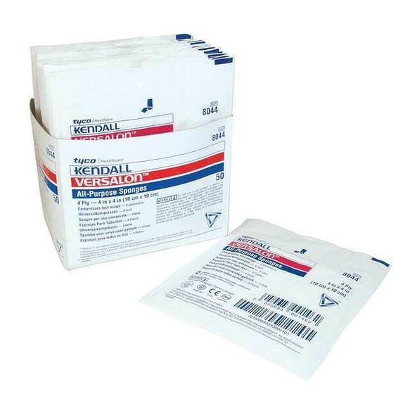 Covidien Non-Woven Sponge,White,4"L,4"W,PK50 KTPS019044