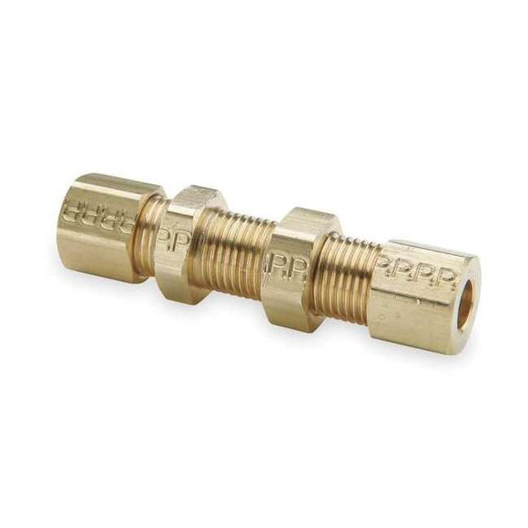 Parker 3/8" Compression Brass Bulkhead Union 10PK 62CBH-6