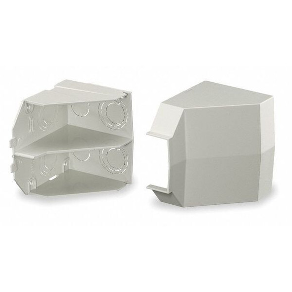Hubbell Wiring Device-Kellems Ceiling Adapter,Off White,PVC,Wall-Trak PW2CACF