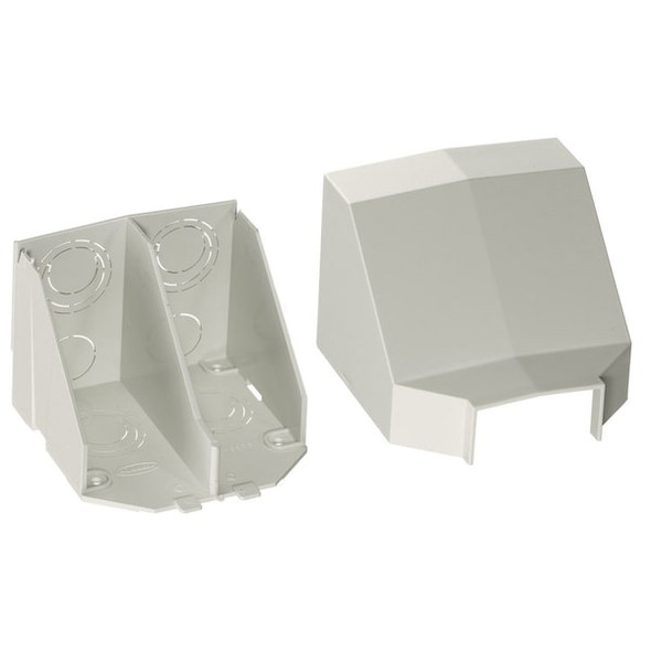 Hubbell Wiring Device-Kellems Ceiling Adapter,Off White,PVC,Wall-Trak PW2CACF