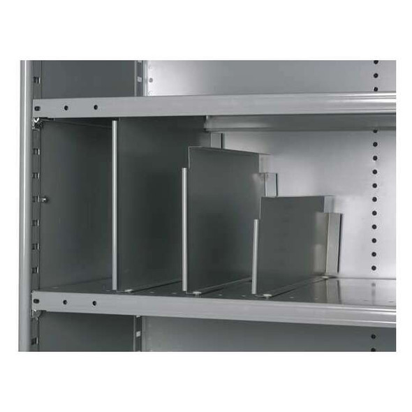 Hallowell Vertical Shelf Divider,20 ga.,Gray,PK12 5240-1212-12HG