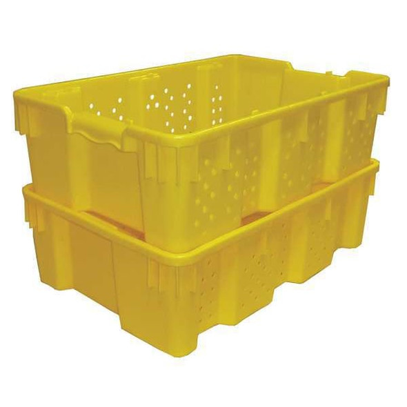 Orbis Stack&NestContner,34.125inL,24inW,Yellow SNX2416-7 Ylw