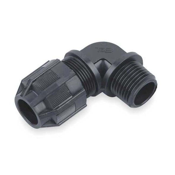 Abb Liquid Tight Connector,3/4in.,90 deg,Blk 4971NM