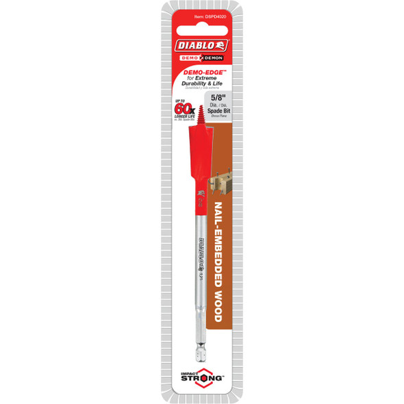 Diablo Demo Demon 5/8 In. x 6 In. Spade Bit Diablo Demo Demon 5/8 In. x 6 In. Spade Bit